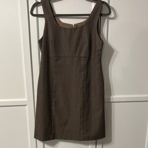 Jacob Chocolate Brown Sleeveless Mini Dress